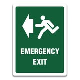 SIGN EMERGENCY EXIT LEFT