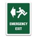 SIGN EMERGENCY EXIT LEFT